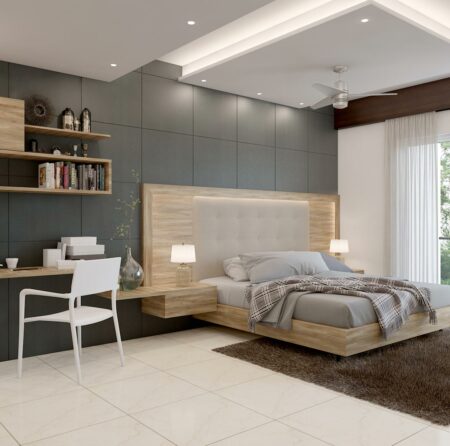 Modern luxury bedroom design with aesthetic value in 2024
