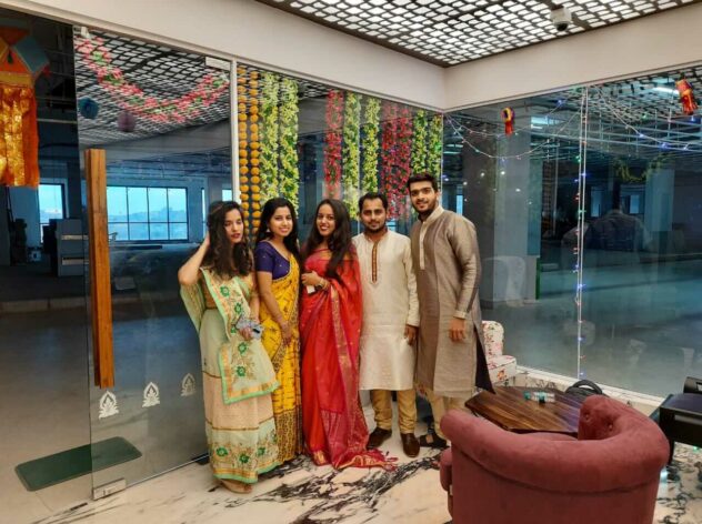 Diwali Festival Celebrations by Design Cafe Mumbai Employees