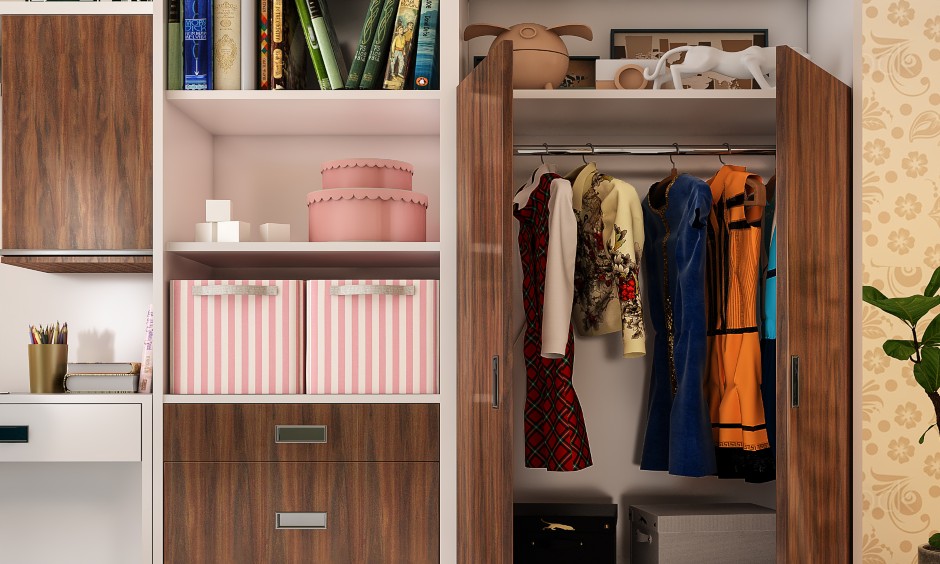 kids bedroom wardrobe design gives a smart storage solutions to your children bedroom