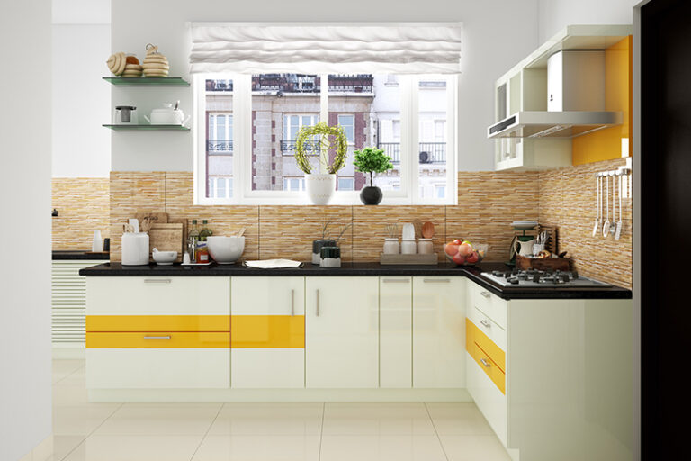 L-shaped Modular Kitchen Designs for Indian Homes