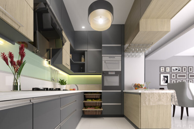 L-shaped Modular Kitchen Designs for Indian Homes