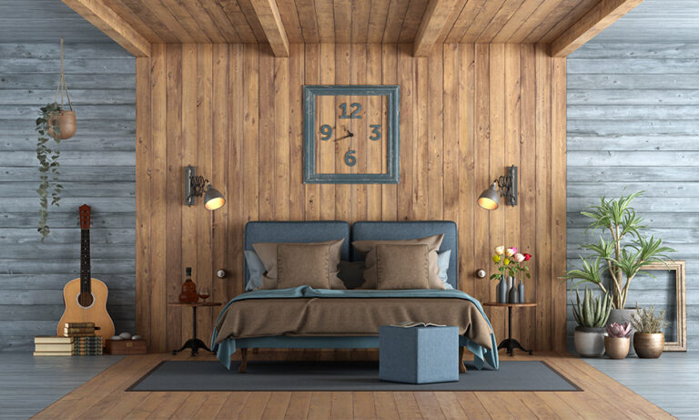 Wooden Bedroom Wall Panel Designs for Warmth & Texture