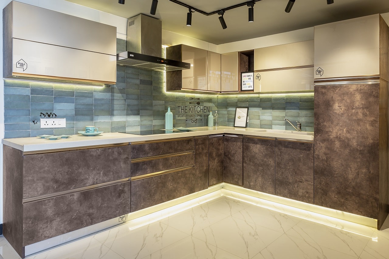 Modular Kitchens on display at experience centre in hyderabad