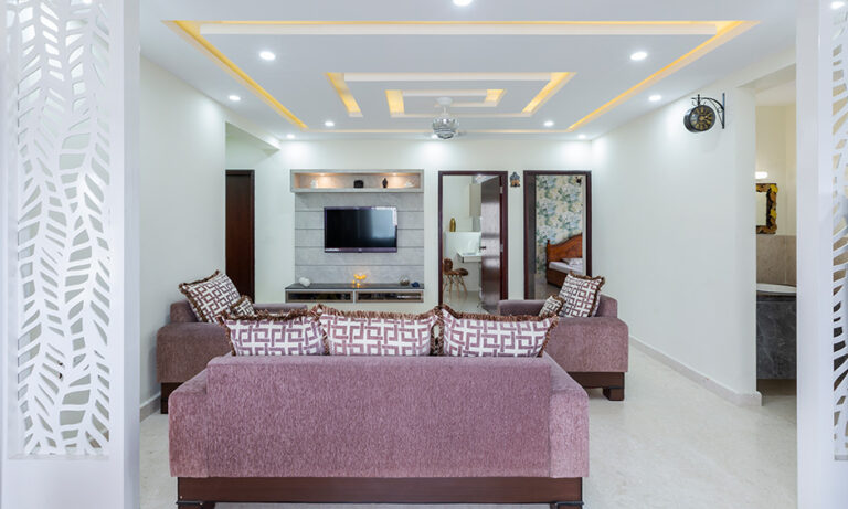 3BHK Apartment Interior Designed in Bangalore | DesignCafe