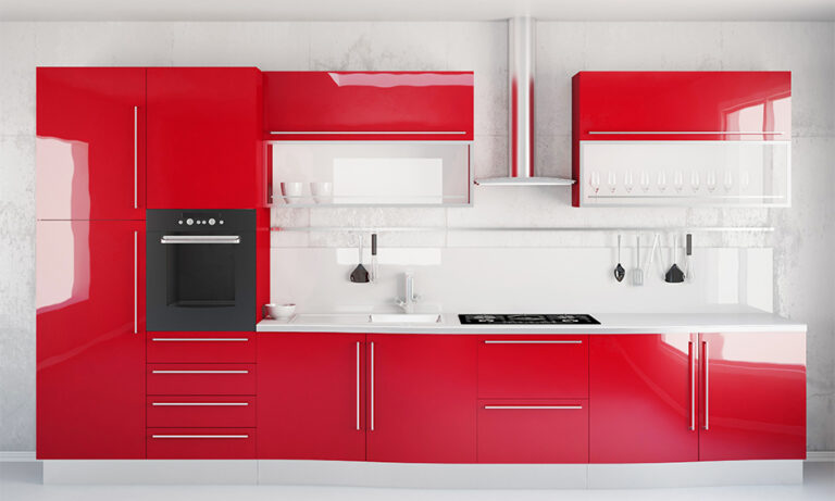 Vibrant Red Kitchen Design Ideas | DesignCafe