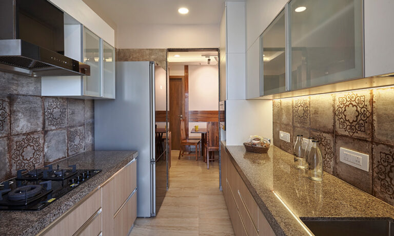Earthy, Modern Interiors For A 3BHK Home In Mumbai