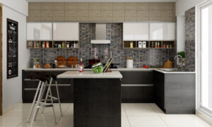L Shaped Kitchen With Island Designs For Your Home | DesignCafe