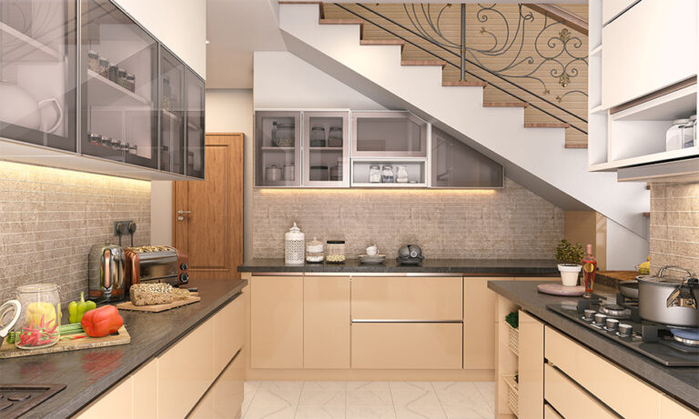 Kitchen Under Stairs Design For Your Home | DesignCafe