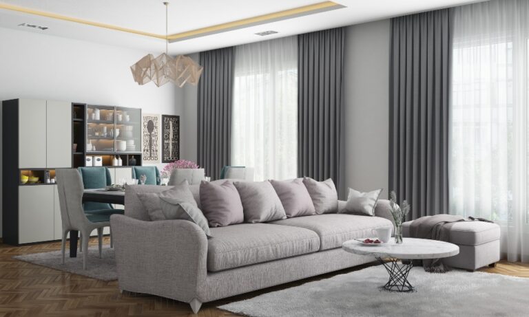 How To Choose Curtains For Living Room | DesignCafe