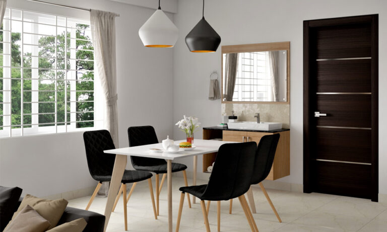 Black And White Dining Table Ideas | DesignCafe