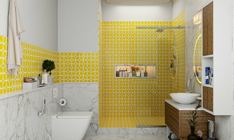 Vibrant Yellow Bathroom Design Ideas For You | DesignCafe