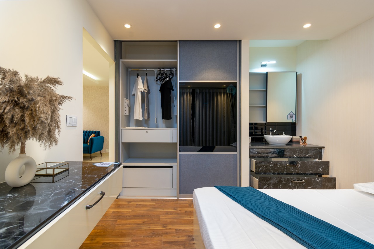 Best modular wardrobe designs are available at Design Cafe banjara hills, hyderabad experience Centre / Design Studio