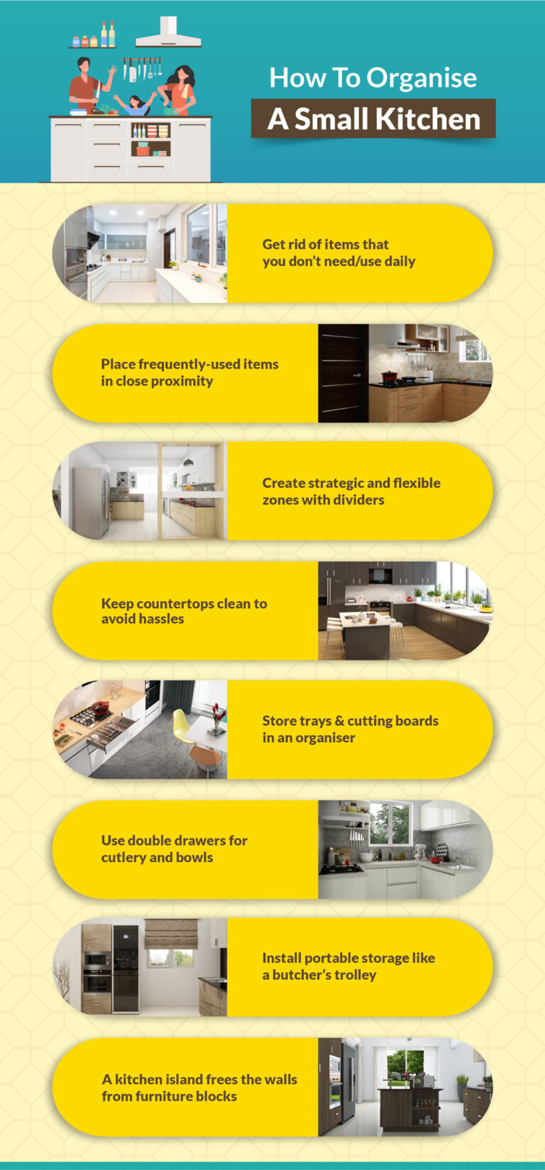 Smart Small Kitchen Organisation On Budget | DesignCafe