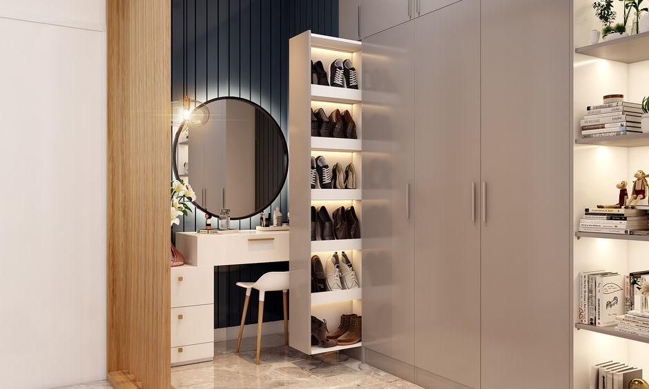 modern wardrobe with hidden dressing table Latest Wardrobe Designs with Dressing Table 2023|| Modern Wardrobe Designs with Mirror 2023