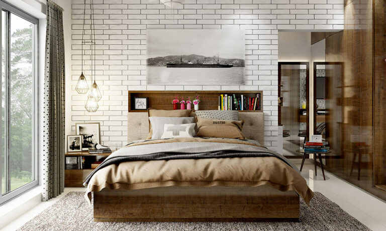 Brick Wall Designs: Incorporate Rustic Style in Your Bedroom