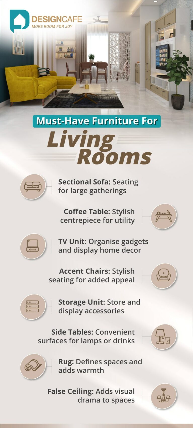 Beautiful Living Room Ideas And Designs | DesignCafe