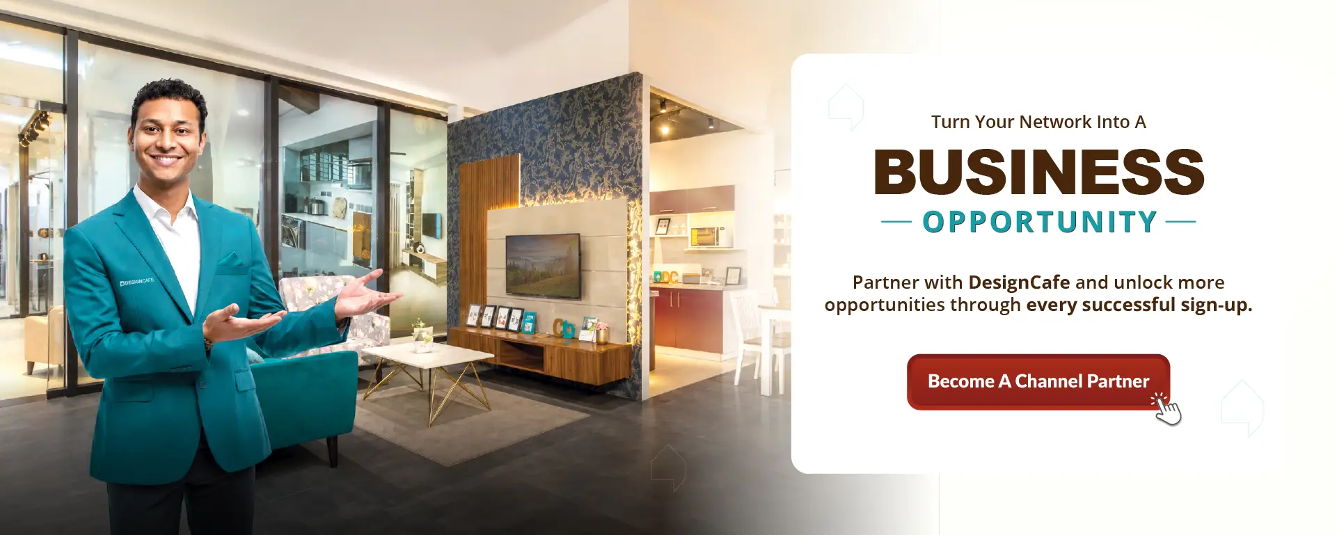 Get DesignCafe Home Interiors Channel Partner