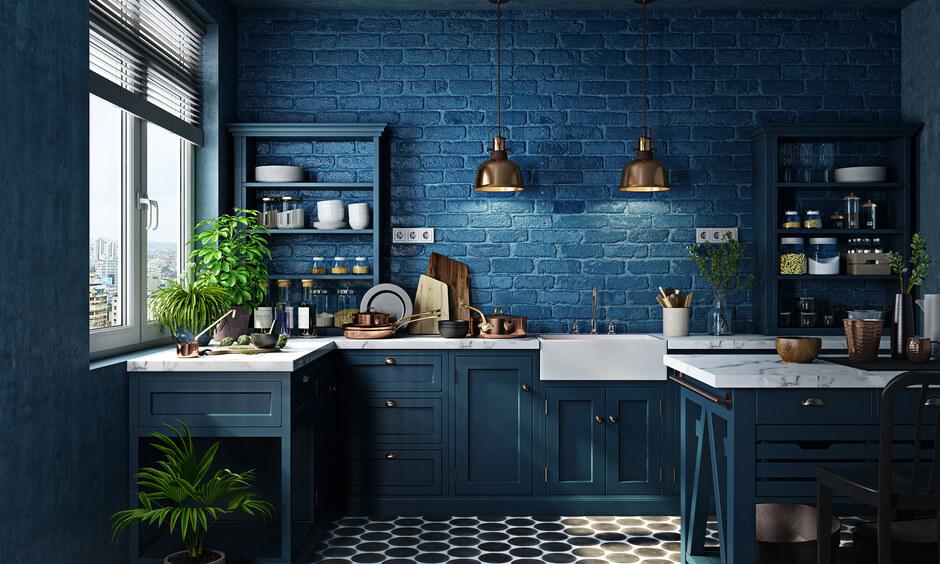 Modern wooden counter rack for easy access to kitchen essentials