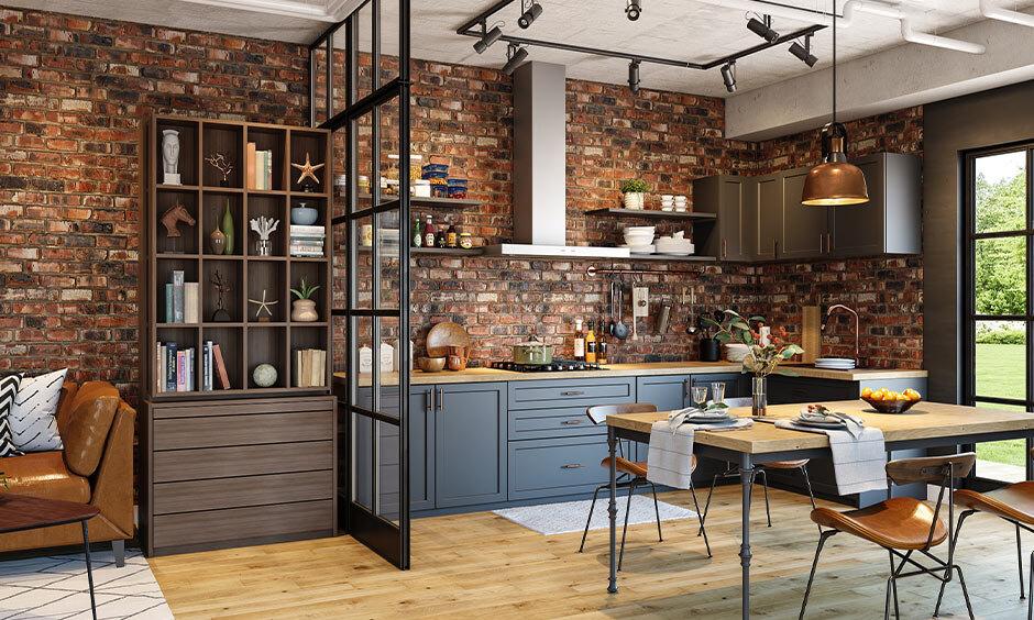 A cosy space filled with cottage materials like wood and linen, creating a warm, inviting atmosphere.