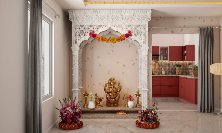 Chic Luxury Pooja Room Design for Elegant Spaces