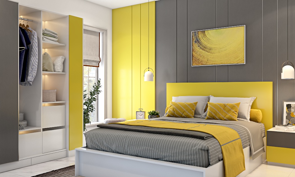 Well-planned master bedroom colour palette creating a serene atmosphere for relaxation and sleep.