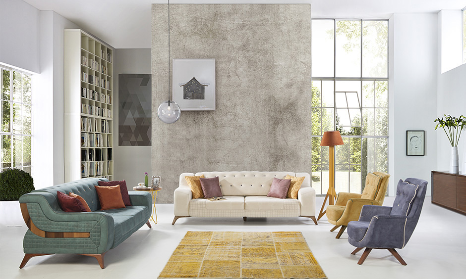 Living room furniture which selected as per the living room layout