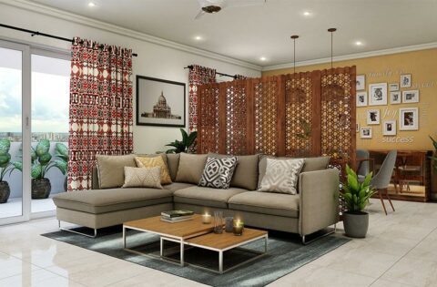Timeless heritage interior design blending vintage charm, Indian craftsmanship, and elegant cultural elements