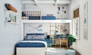 9 Super Cool Bunk Bed Designs for Boys Who Love Space