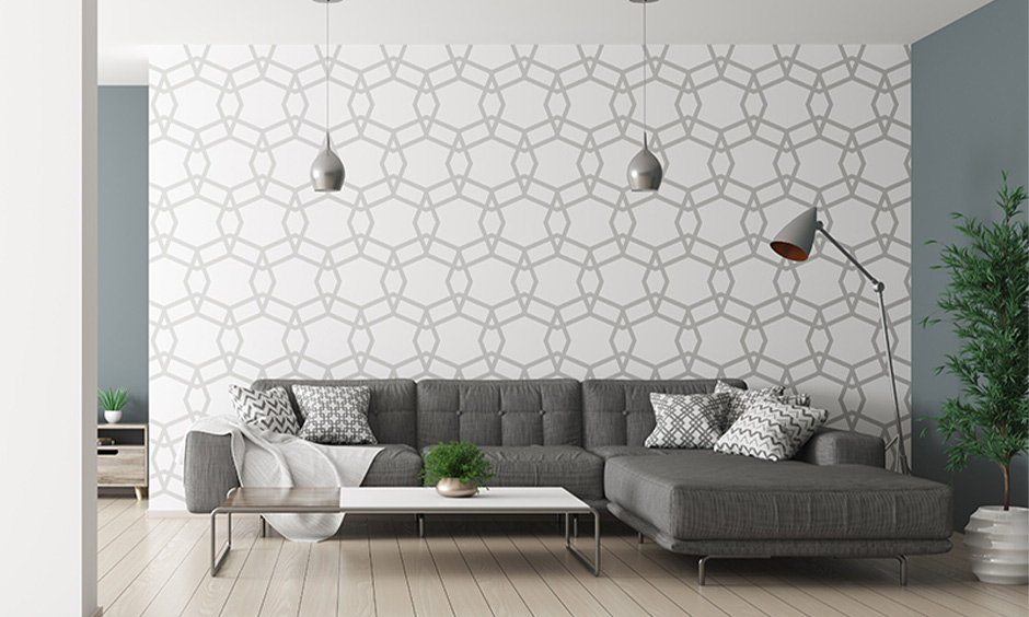 Geometric interior design creates harmony, defines space, and adds visual depth in rooms.