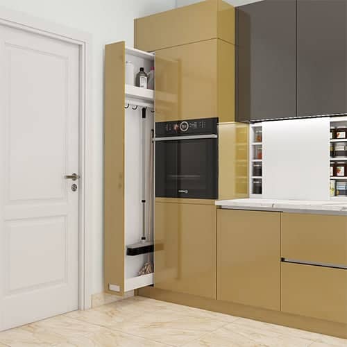 Top 10 interior designers in Bhubaneswar Odisha designed a janitor unit for cleaning essentials