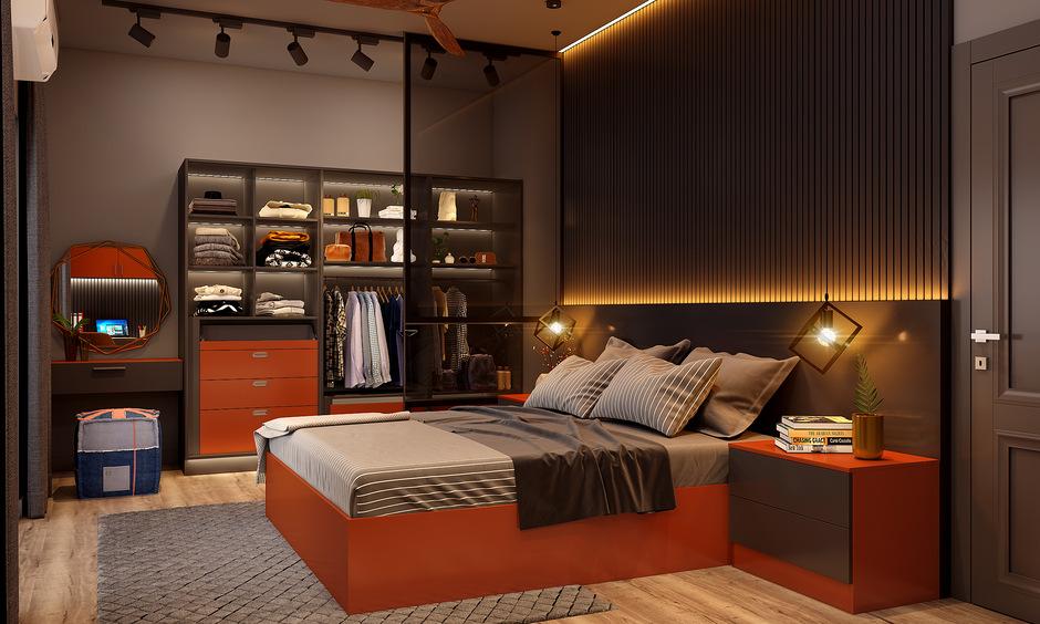 Profile light design for a walk-in closet for a polished touch