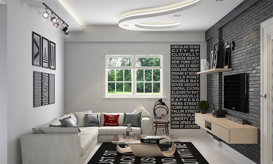 Round POP design for hall or lounge spaces for an urban and stylish look