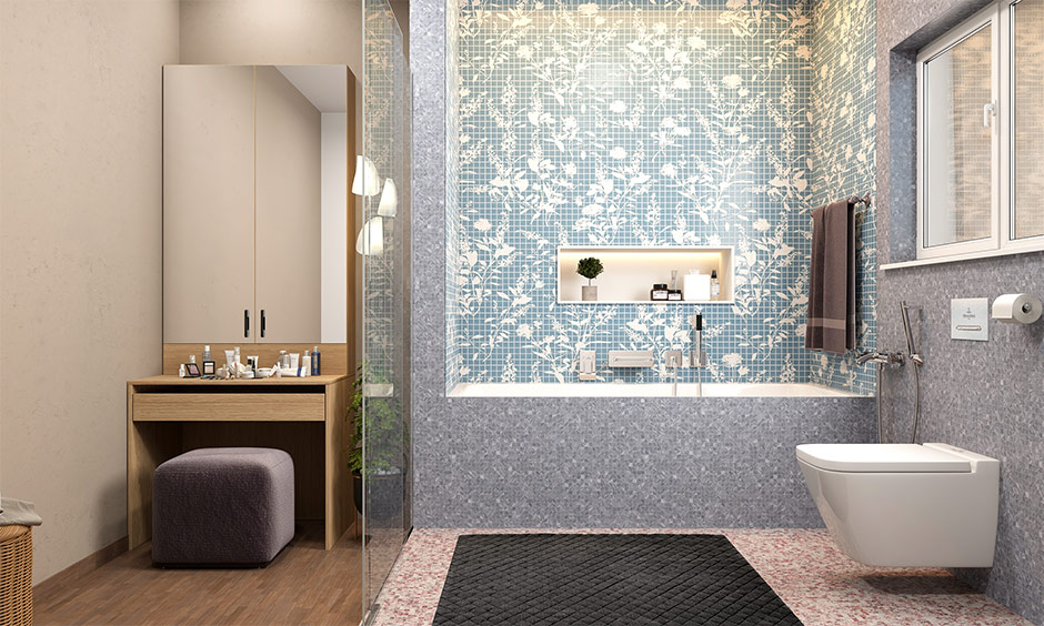 Bathroom niche design with perfect placement of everyday essentials
