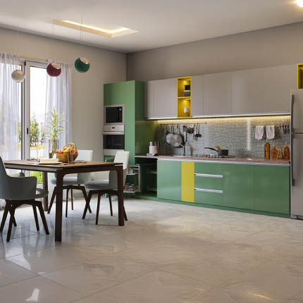 Modular kitchen price in Delhi for acrylic finish starts at ₹3 Lakhs