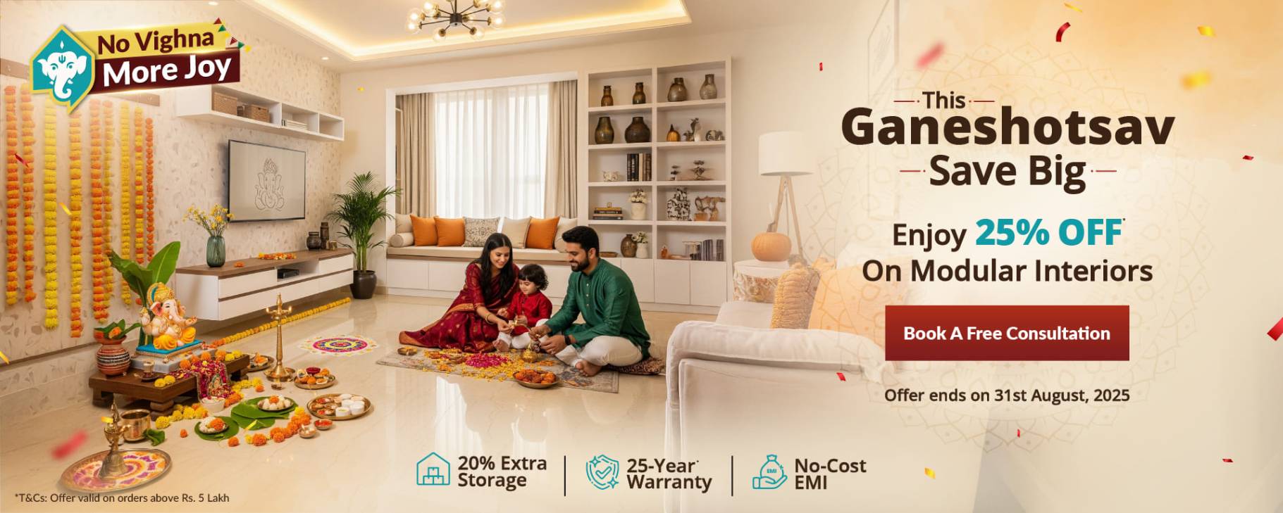 DesignCafe Offer: Flat 25% OFF on Home Interiors