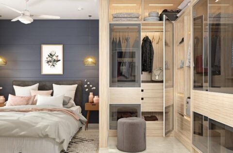 Popular types of wardrobe doors for a modern bedroom setting