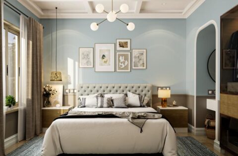 Light blue colour combination ideas for your modern home.