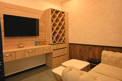 Stylish living room designs by top interior designer in Gurugram.