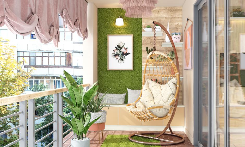 Swing home balconies, which give a calming jungle vibe