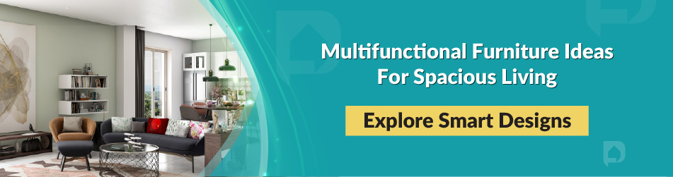 Explore multifunctional furniture ideas to create a spacious, organised living area.