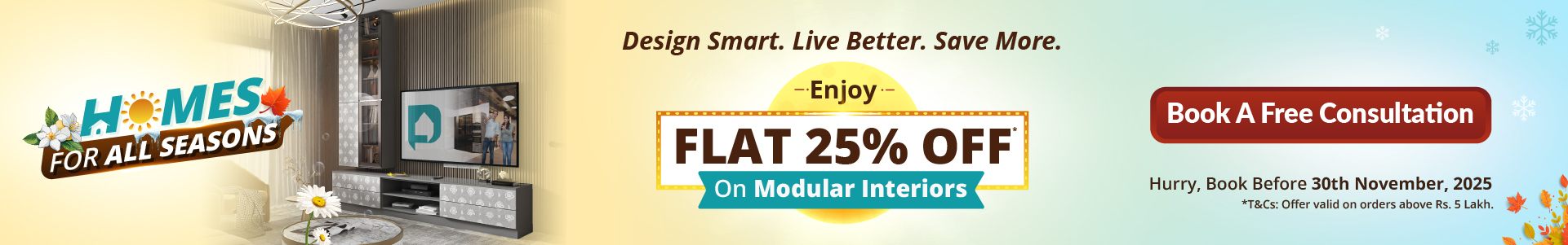 DesignCafe New Year Offer: Save 25% on Home Interior