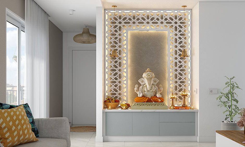 Easy care and maintenance guide for mandir jali designs in pooja room.