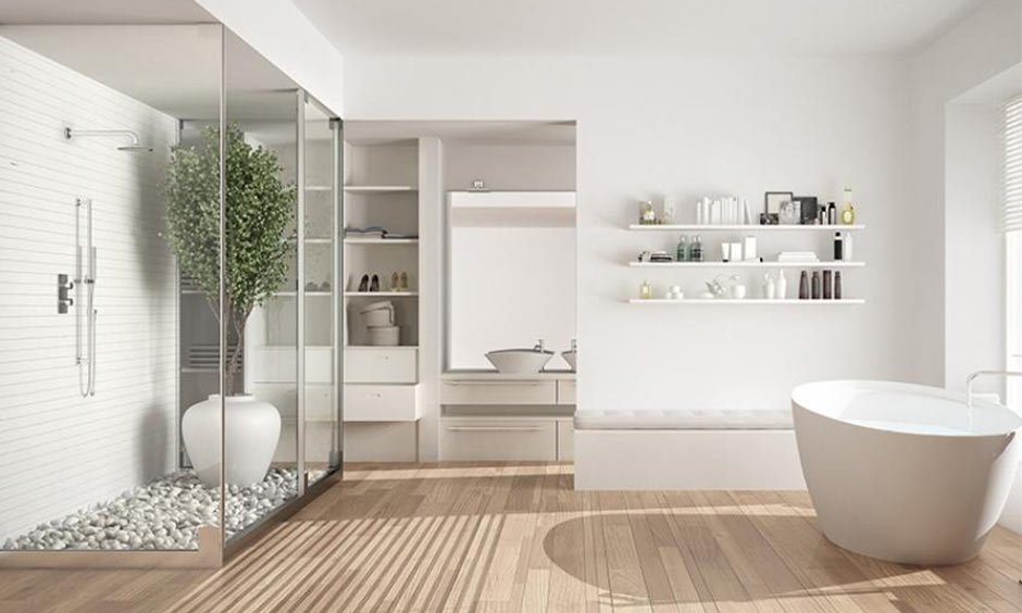 Efficient bathroom and utility corner designs in a compact 30x40 house plan.