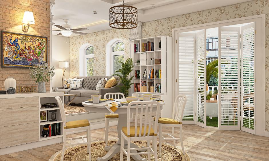 Different dining table shapes like round, rectangular, square and oval for various room layouts