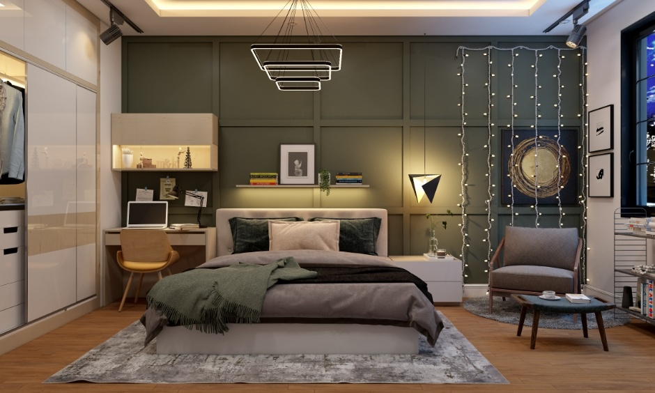Smart technology and modern features trending in bedroom design 2026
