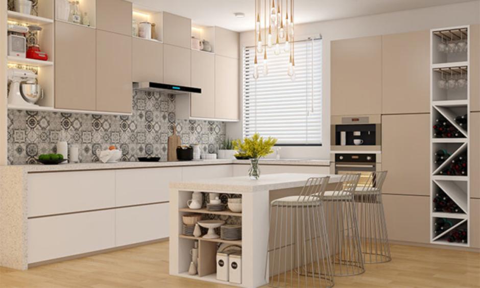 Subtle kitchen countertop for a warm palette kitchen to add to a peaceful vibe