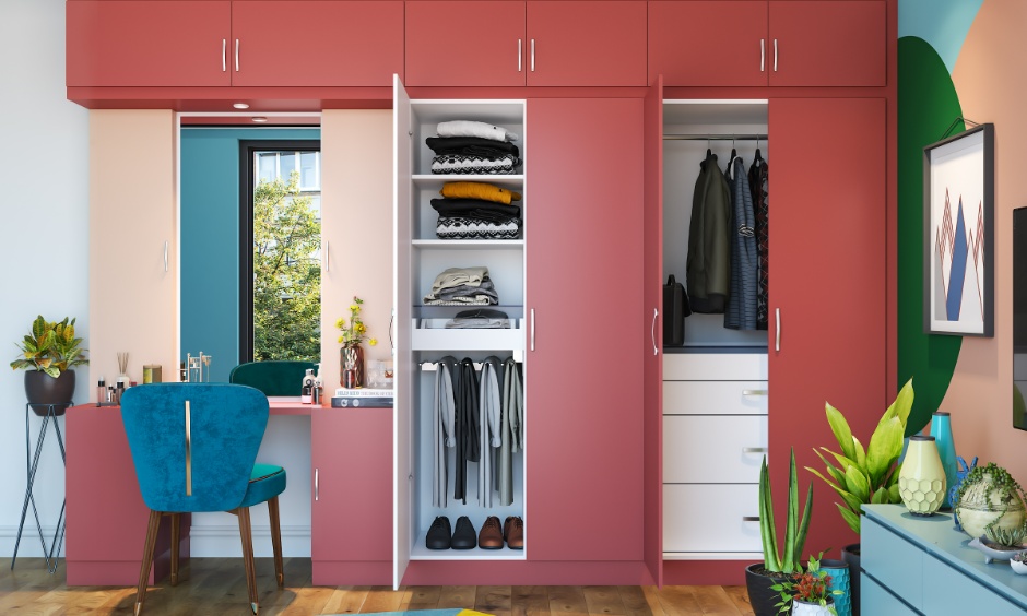 Duco finish wardrobe with a smooth painted surface offering a vibrant, even colour tone for modern bedroom interiors.