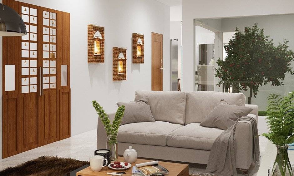 Minimalist Mysore interior design trends featuring neutral tones and curated family heirlooms.