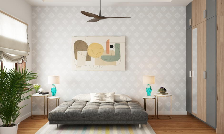 Grey colour futon, which looks bold and elegant, perfect for chilling and lounging