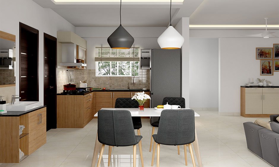 Highlighting design mistakes, a modern wash basin demonstrates proper height and placement in a hall.